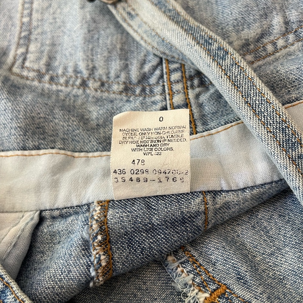 Vintage Levi's Denim Shortalls - Picture 9 of 12